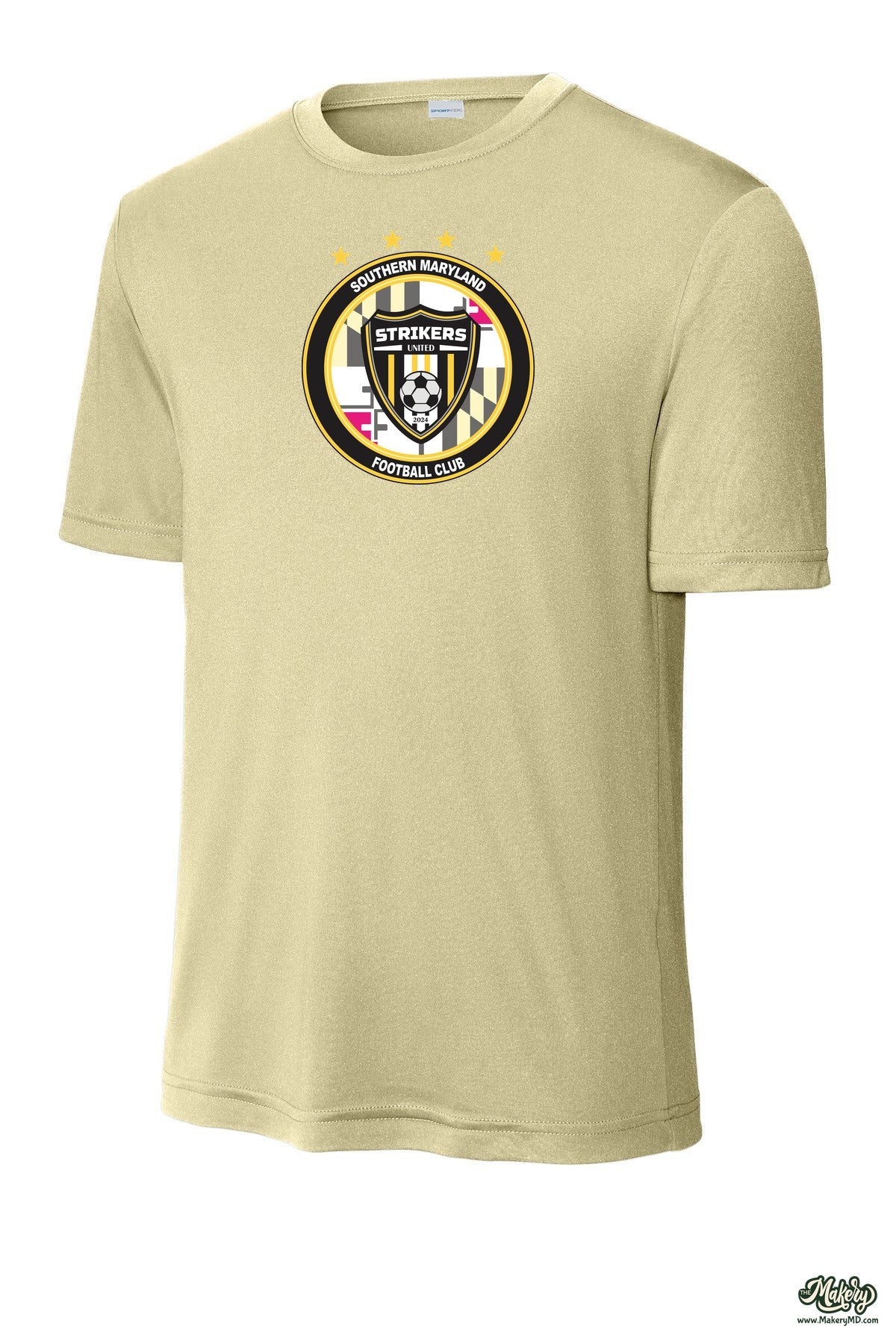 Short Sleeve Performance Tee / Vegas Gold / front