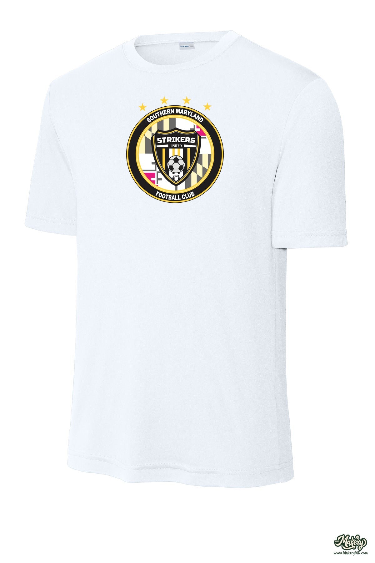 Short Sleeve Performance Tee / White / front