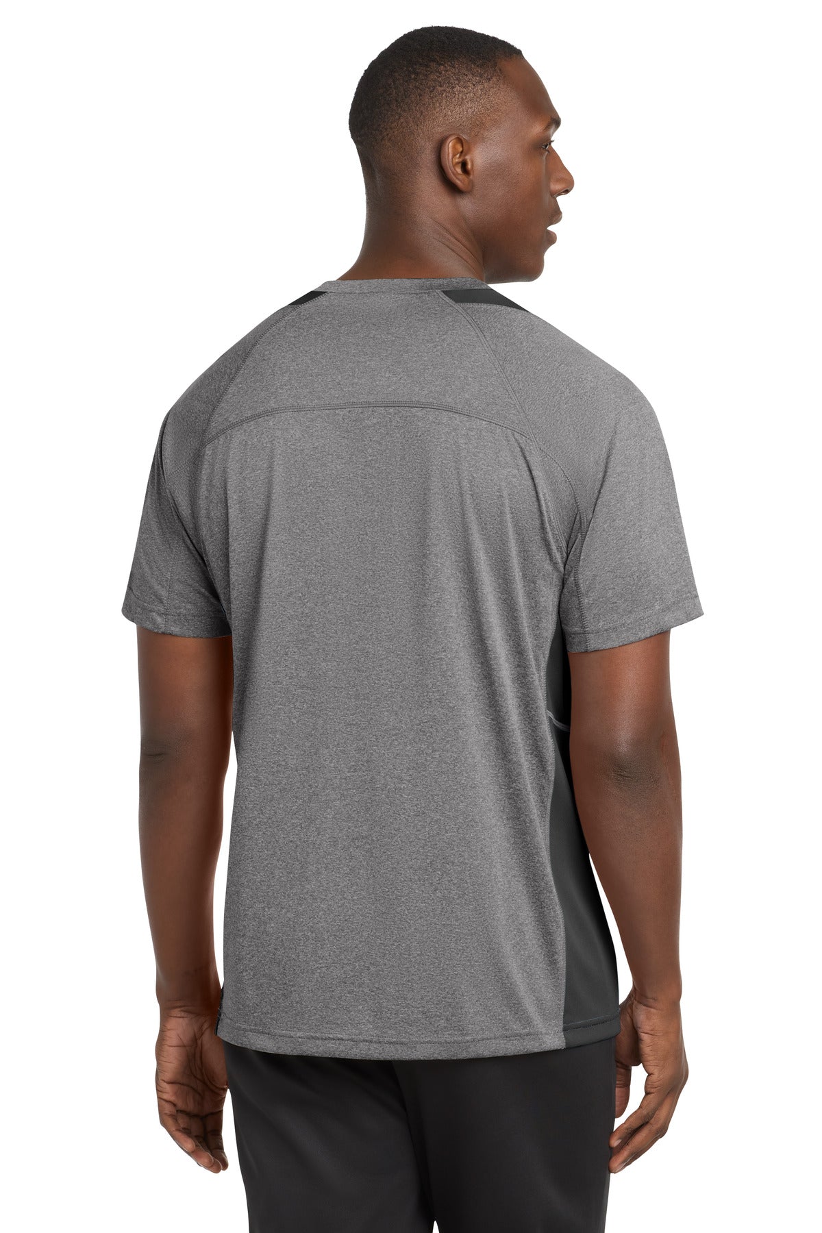 Sport-Tek Heather Colorblock Contender Tee. ST361 (Choose Your Design)