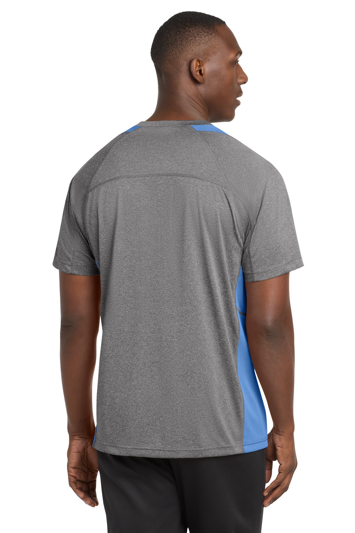 Sport-Tek Heather Colorblock Contender Tee. ST361 (Choose Your Design)