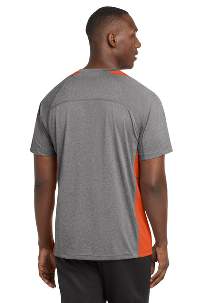 Sport-Tek Heather Colorblock Contender Tee. ST361 (Choose Your Design)