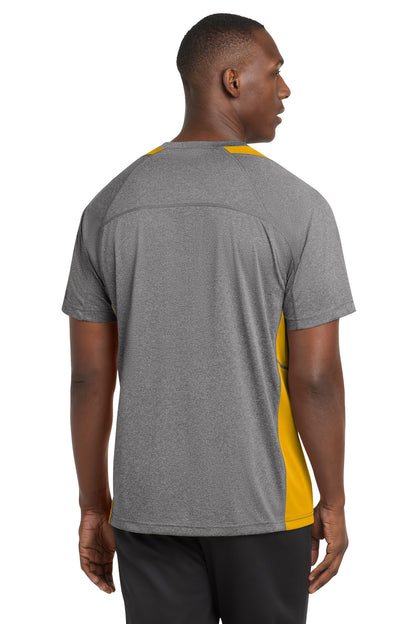 Sport-Tek Heather Colorblock Contender Tee. ST361 (Choose Your Design)