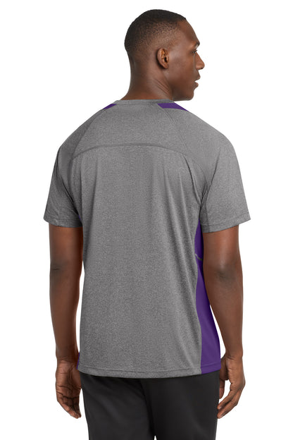 Sport-Tek Heather Colorblock Contender Tee. ST361 (Choose Your Design)