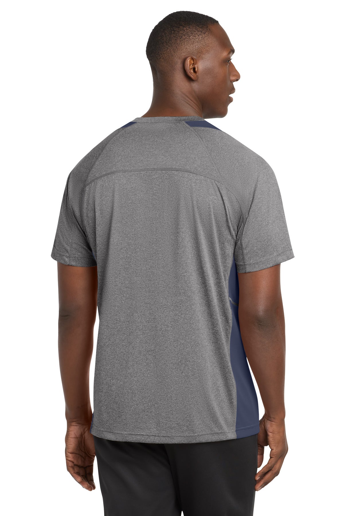 Sport-Tek Heather Colorblock Contender Tee. ST361 (Choose Your Design)