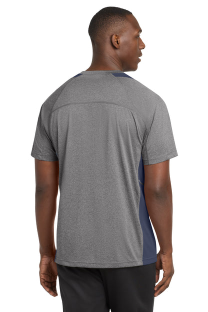 Sport-Tek Heather Colorblock Contender Tee. ST361 (Choose Your Design)