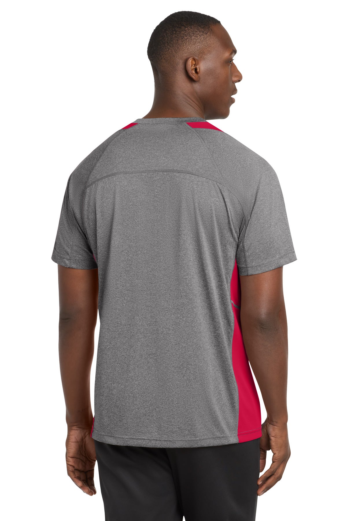 Sport-Tek Heather Colorblock Contender Tee. ST361 (Choose Your Design)