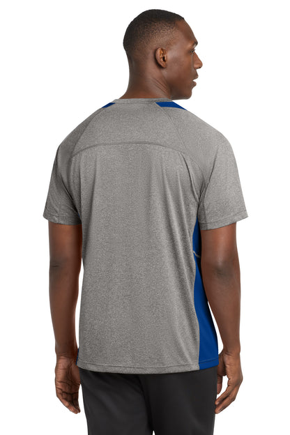 Sport-Tek Heather Colorblock Contender Tee. ST361 (Choose Your Design)