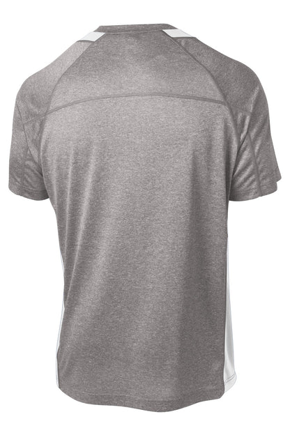 Sport-Tek Heather Colorblock Contender Tee. ST361 (Choose Your Design)