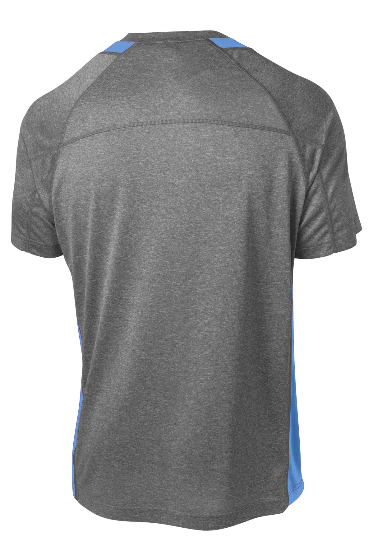 Sport-Tek Heather Colorblock Contender Tee. ST361 (Choose Your Design)