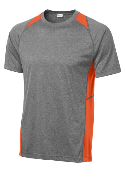 Sport-Tek Heather Colorblock Contender Tee. ST361 (Choose Your Design)