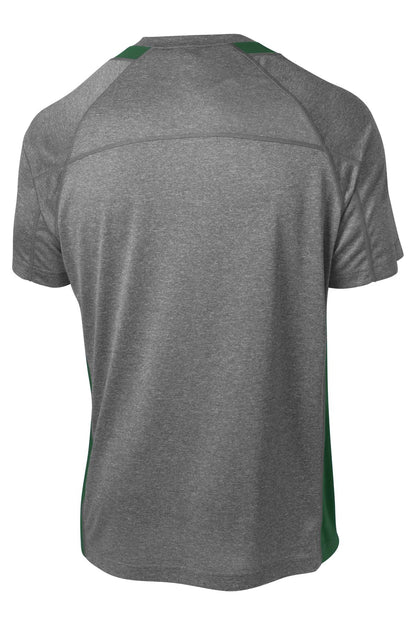 Sport-Tek Heather Colorblock Contender Tee. ST361 (Choose Your Design)
