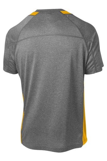 Sport-Tek Heather Colorblock Contender Tee. ST361 (Choose Your Design)