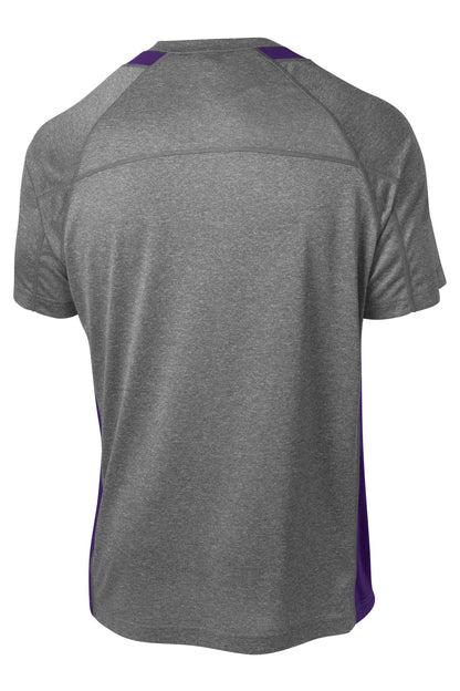 Sport-Tek Heather Colorblock Contender Tee. ST361 (Choose Your Design)