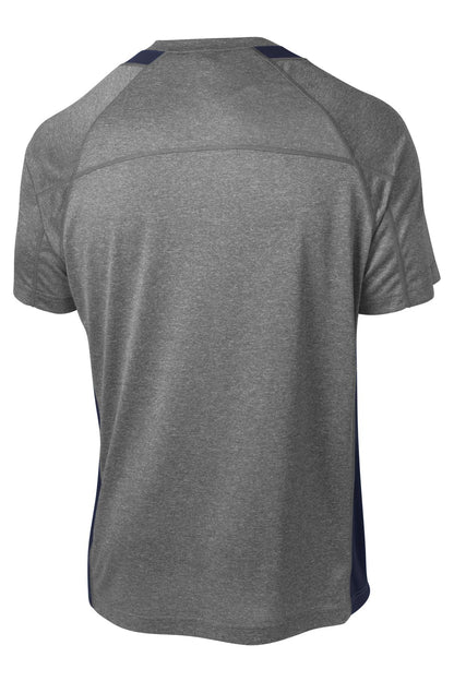 Sport-Tek Heather Colorblock Contender Tee. ST361 (Choose Your Design)