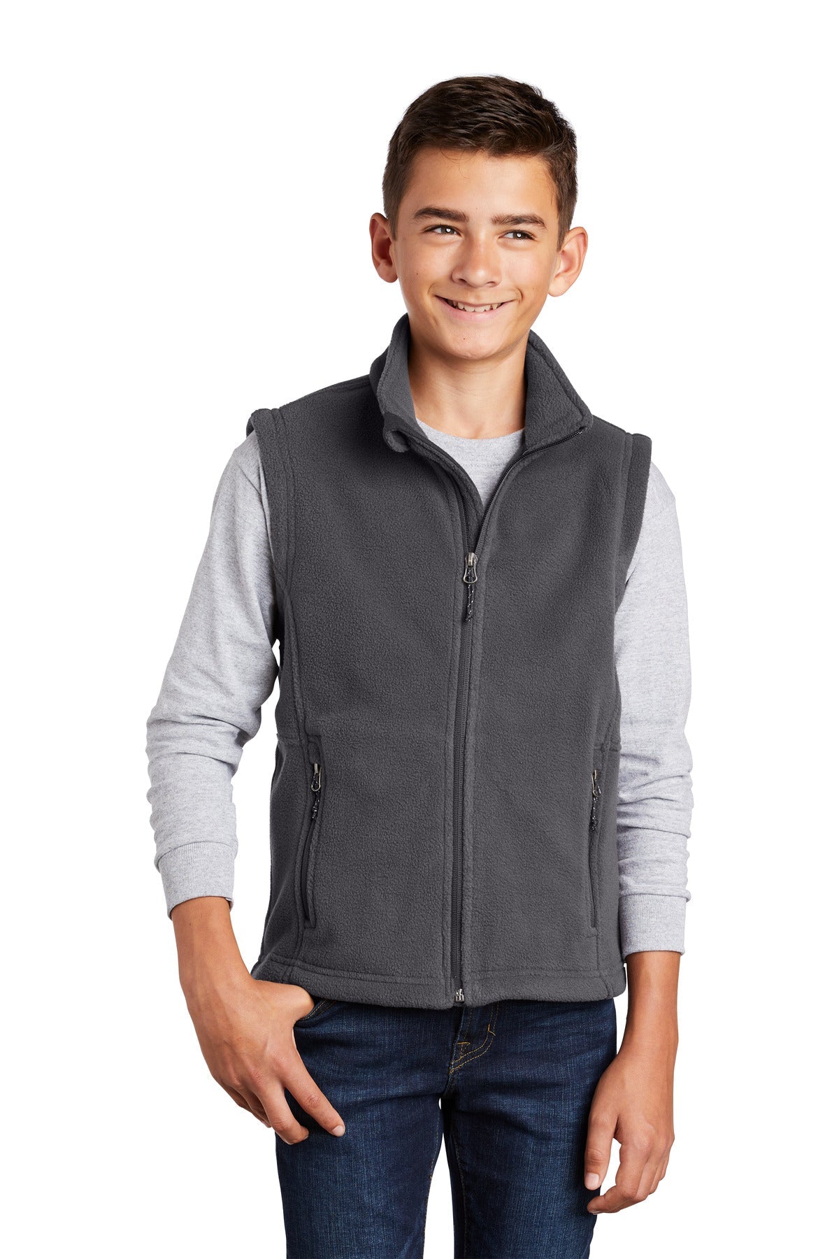 Port Authority Youth Value Fleece Vest. Y219 (Choose Your Logo)