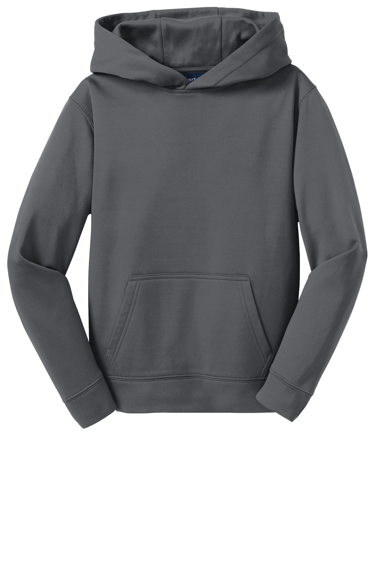 Performance Hoodie Youth - Dark Smoke Grey