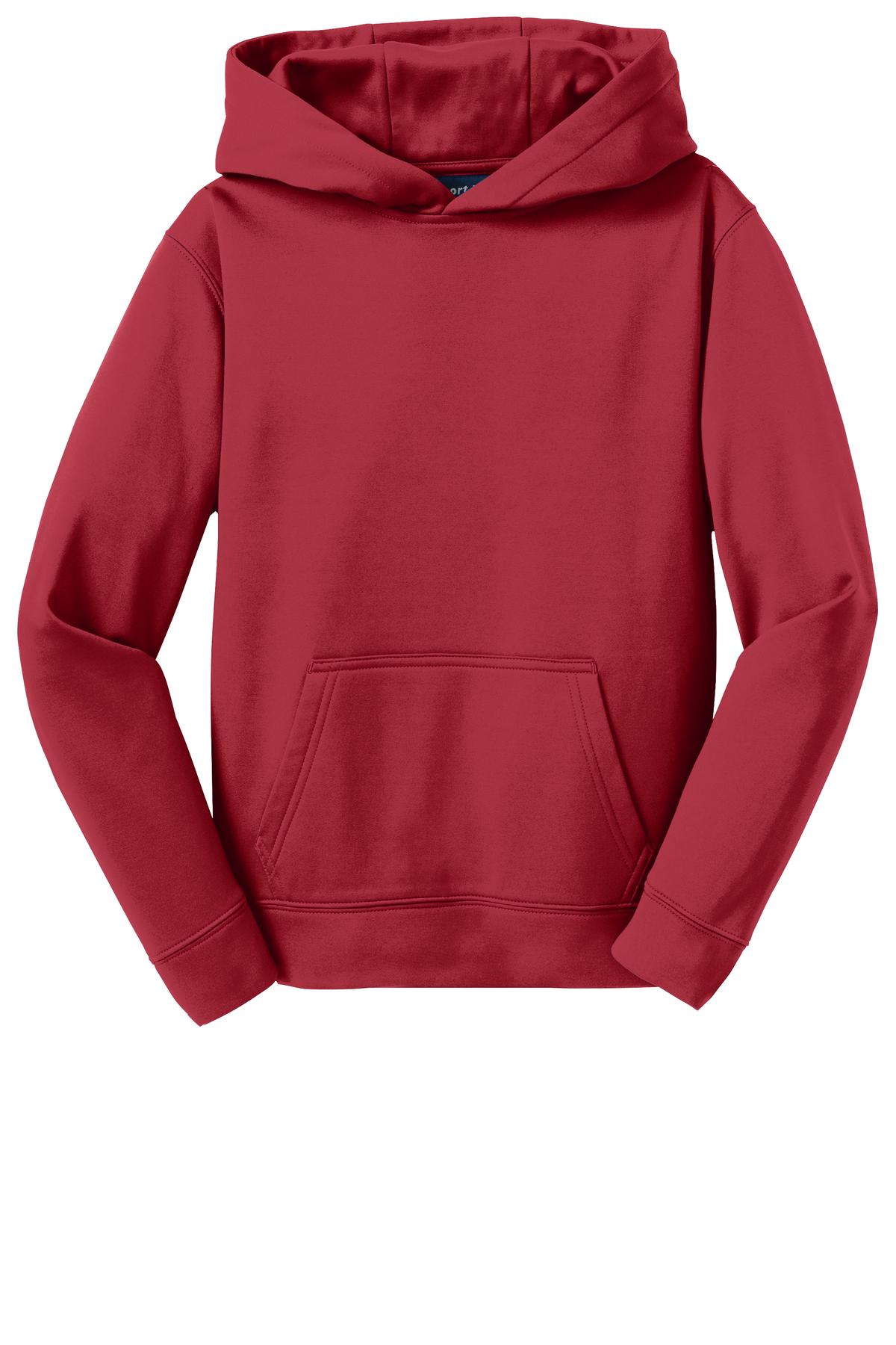 Sport-Tek Youth Sport-Wick Fleece Hooded Pullover. YST244 (Choose Your Design)