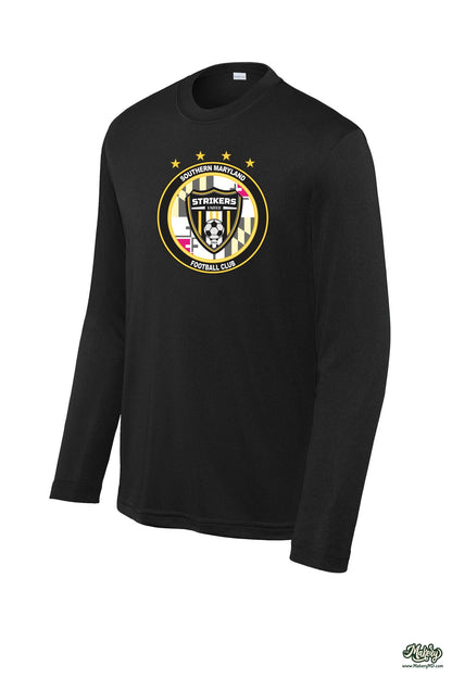 Long Sleeve Performance Tee / Black / front