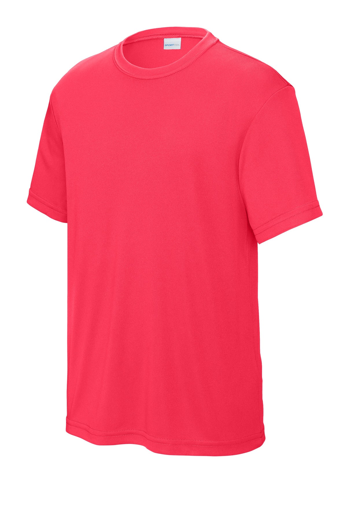 Short Sleeve Performance Tee / Hot Coral / front