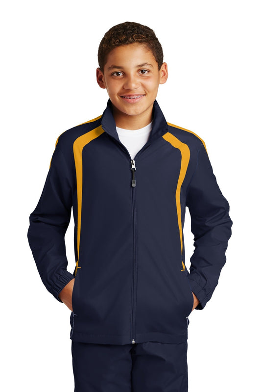 Sport-Tek Youth Colorblock Raglan Jacket. YST60 (Choose Your Logo)