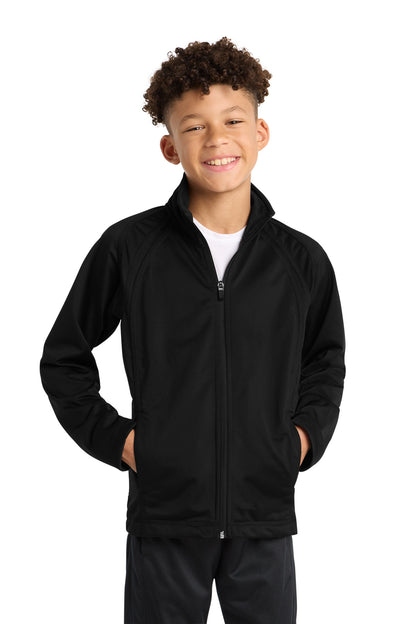 Sport-Tek Youth Tricot Track Jacket. YST90 (Choose Your Design)