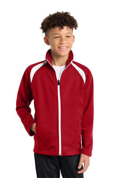 Sport-Tek Youth Tricot Track Jacket. YST90 (Choose Your Design)
