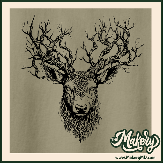 Celtic Knot Deer (M00-D-INK-001)