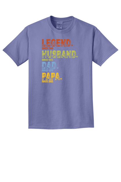 Legend. Husband. Dad. Papa. (Customizable)