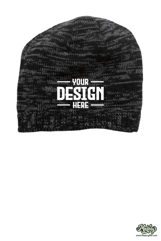 District Spaced-Dyed Beanie. DT620 (Choose Your Design)
