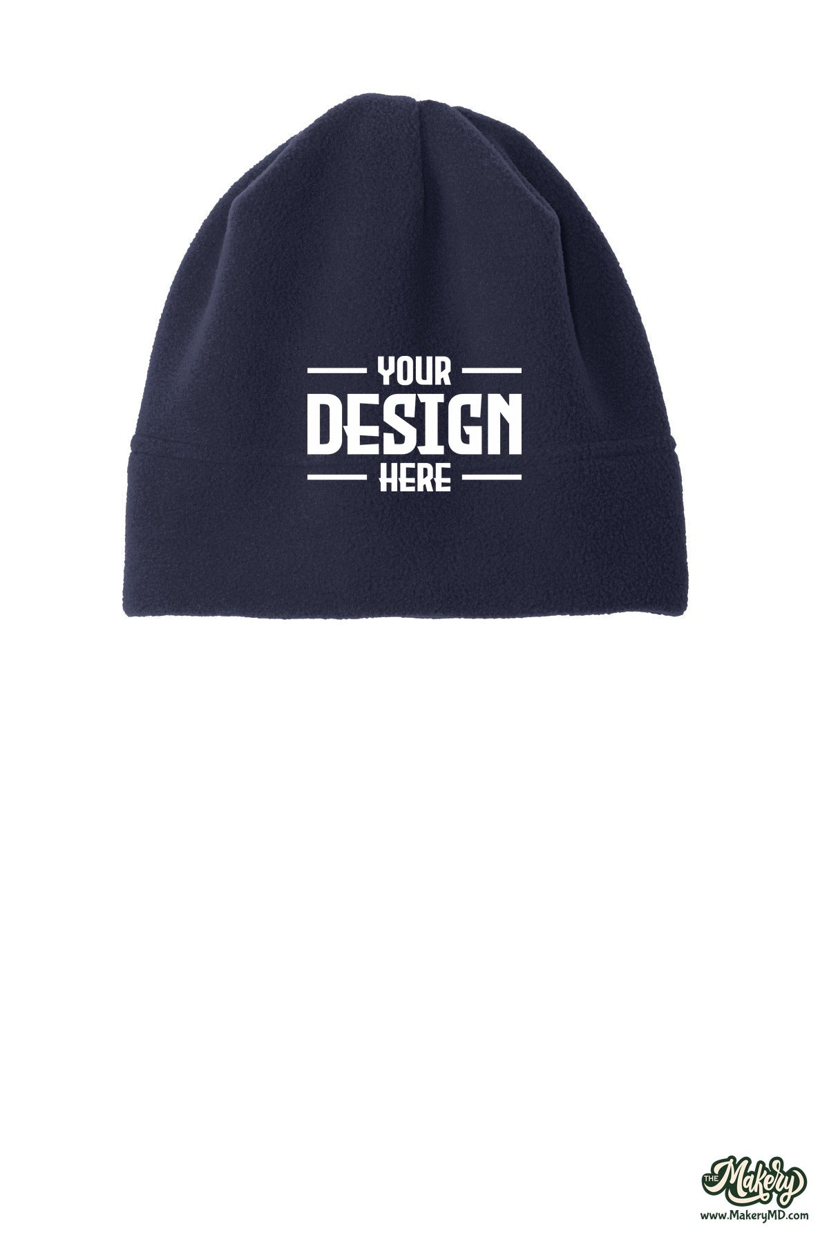 Port Authority R-Tek Stretch Fleece Beanie. C900 (Choose Your Design)
