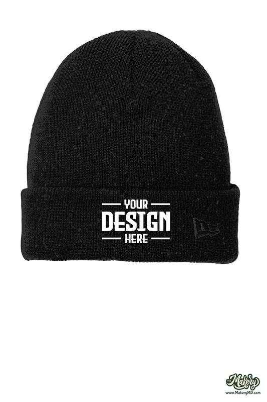New Era Speckled Beanie. NE905 (Choose Your Design)