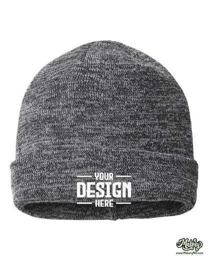 Richardson - Marled Beanie. 130 (Choose Your Design)