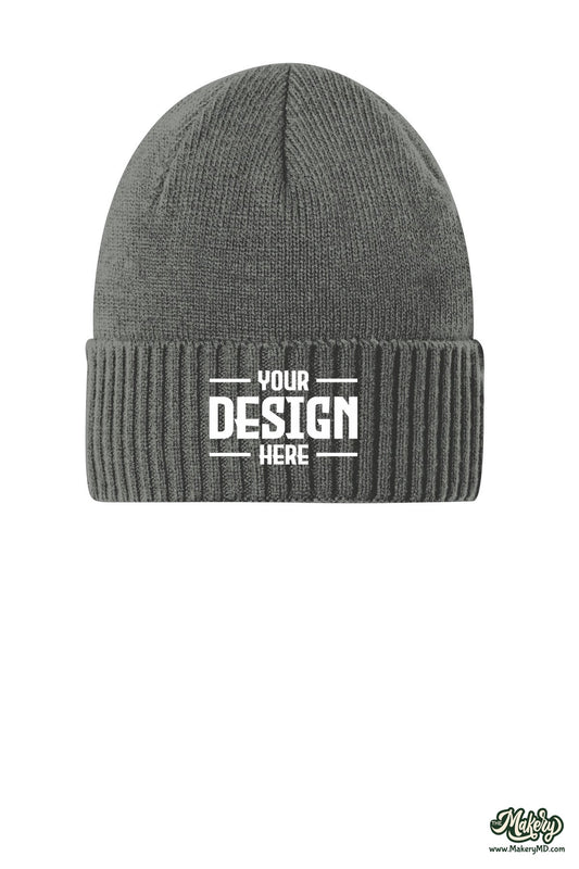 Port Authority Rib Knit Cuff Beanie. C951 (Choose Your Design)