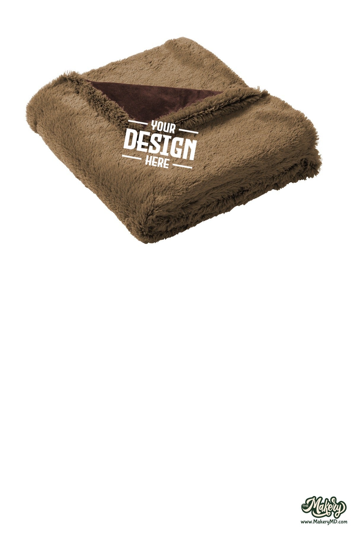 Port Authority Faux Fur Blanket. BP45 (Choose Your Design)