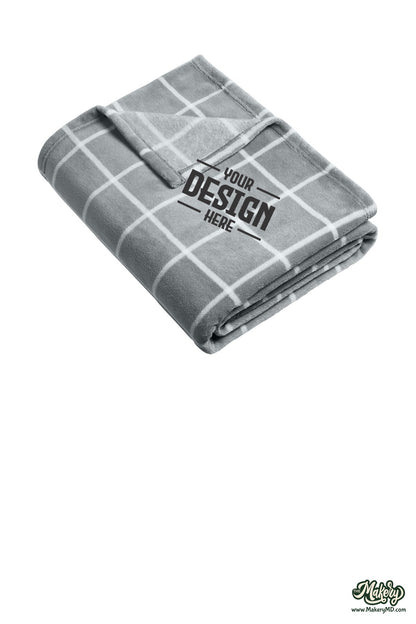 Port Authority Ultra Plush Blanket. BP31 (Choose Your Design)