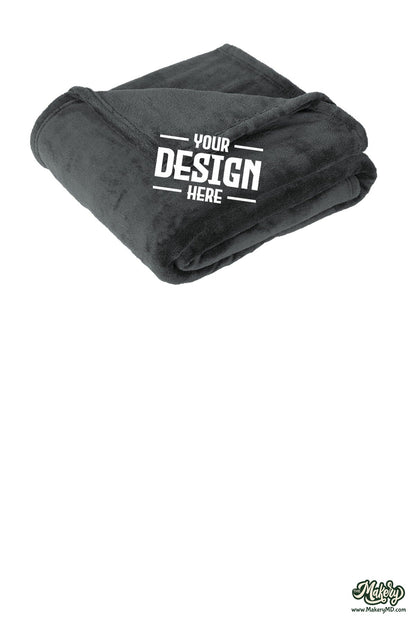 Port Authority Oversized Ultra Plush Blanket. BP32 (Choose Your Design)