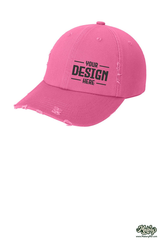 District Distressed Cap. DT600 (Choose Your Design)