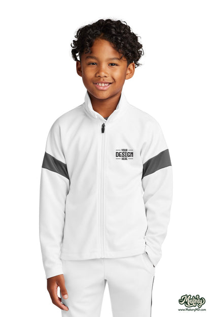 Sport-Tek Youth Travel Full-Zip Jacket. YST800 (Choose Your Design)
