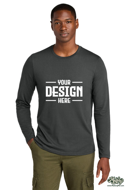 District Perfect Weight CVC Long Sleeve Tee. DT185 (Choose Your Design)