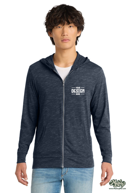 District Medal Full-Zip Hoodie. DT565 (Choose Your Design)