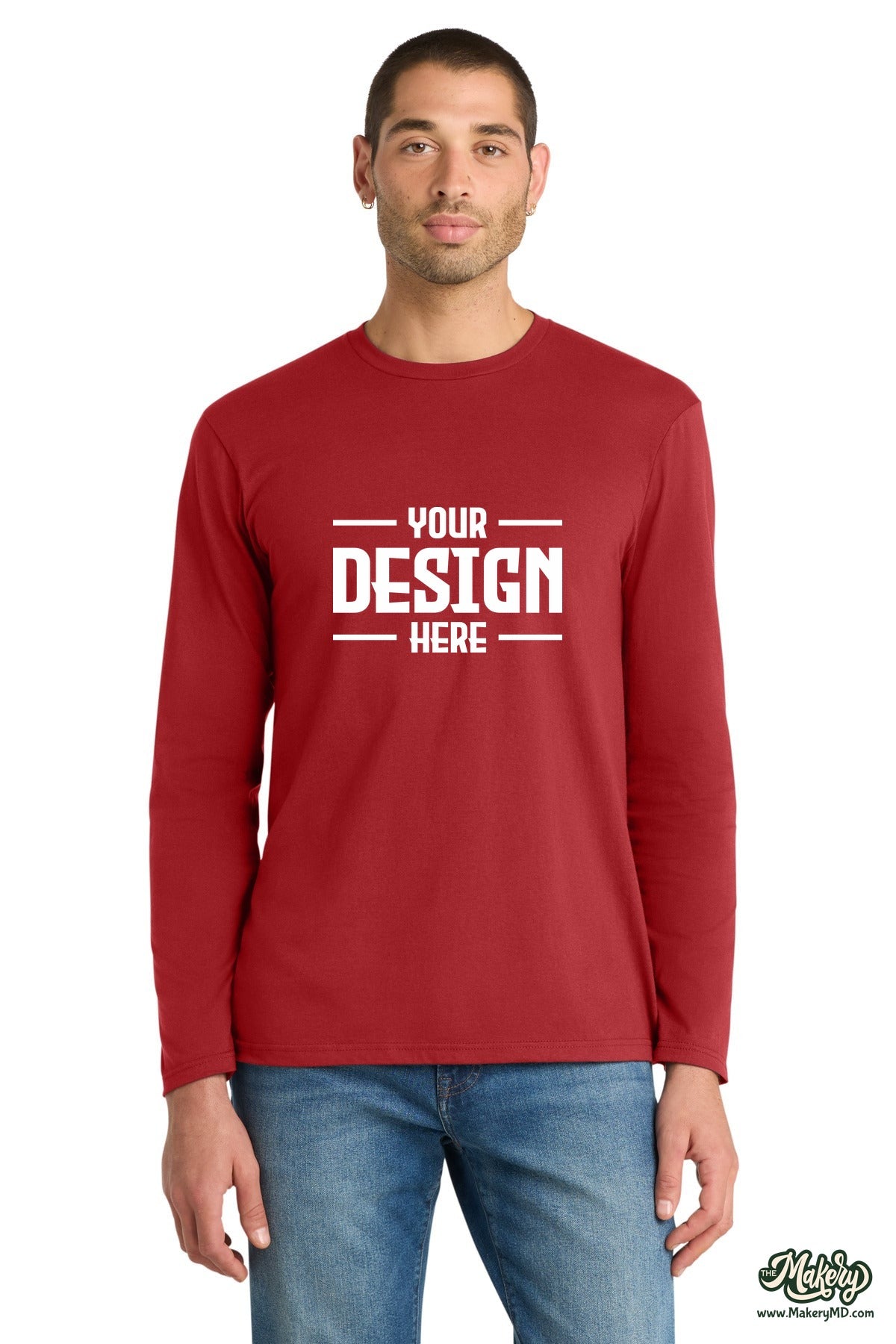 District Very Important Tee Long Sleeve. DT6200 (Choose Your Design)