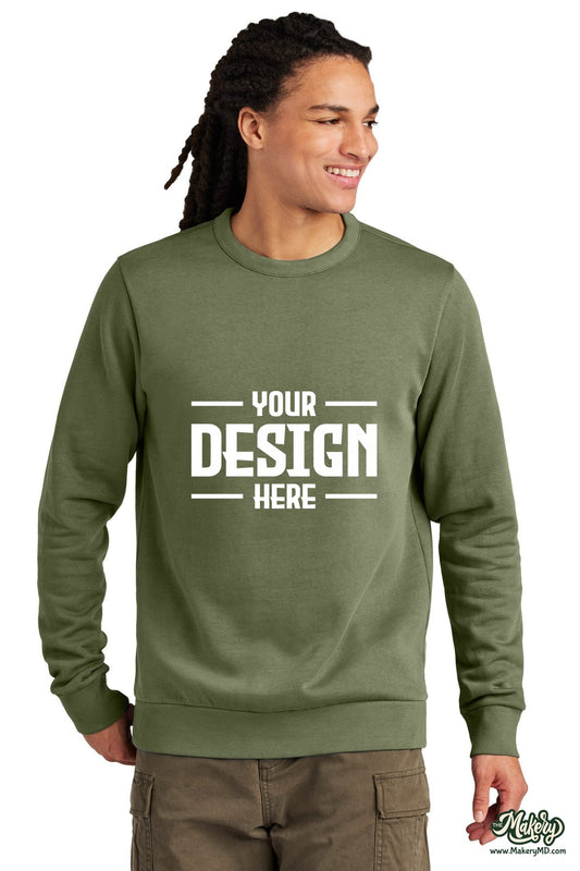 District Wash Fleece Crew. DT2204 (Choose Your Design)