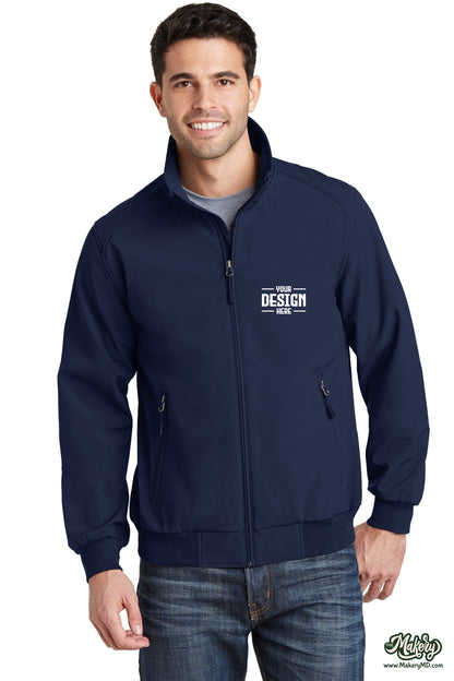 Port Authority Soft Shell Bomber Jacket. J337 (Choose Your Design)