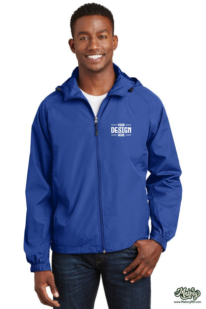 Sport-Tek Hooded Raglan Jacket. JST73 (Choose Your Design)