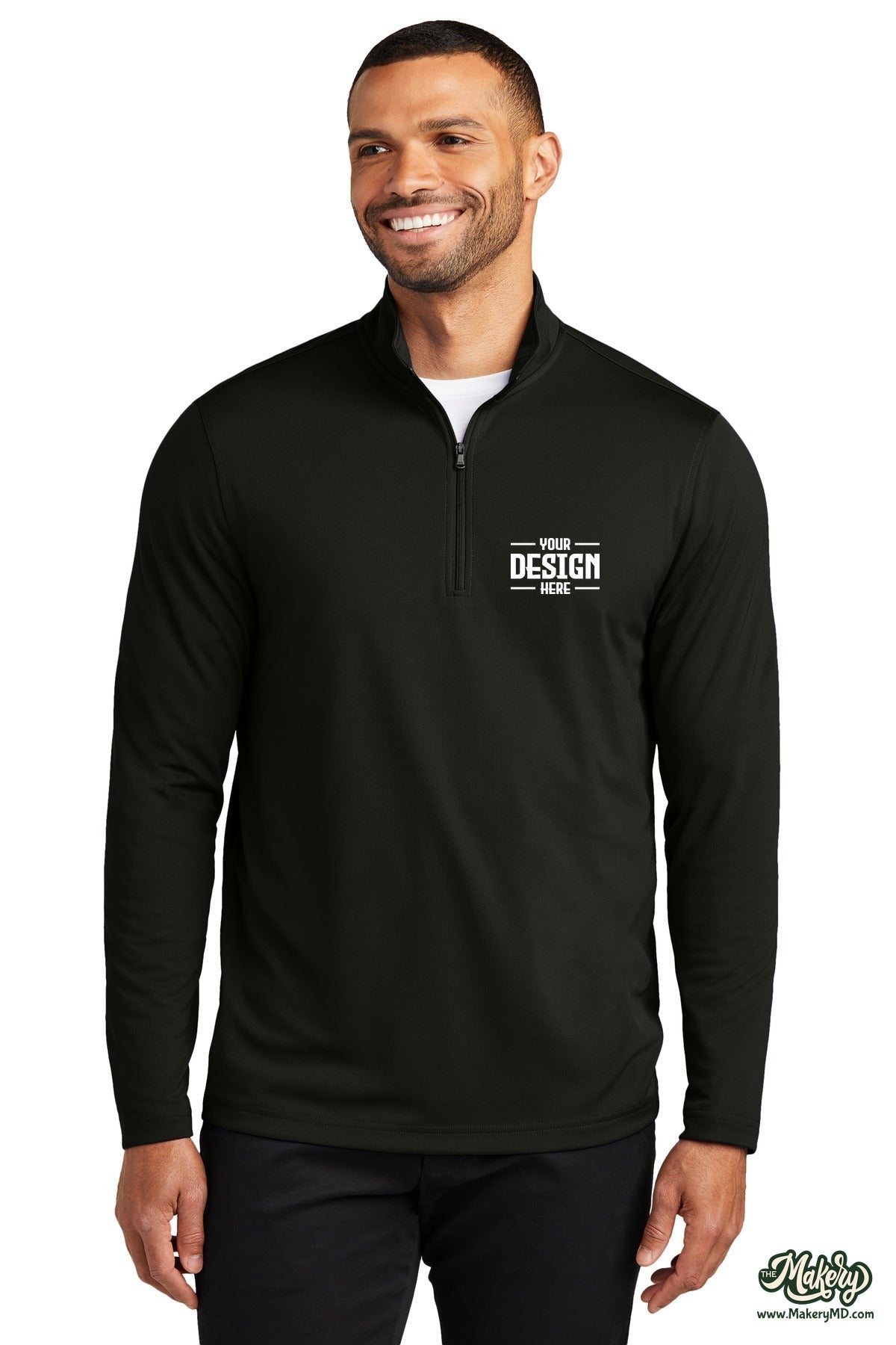 Port Authority Dry Zone UV Micro-Mesh 1/4-Zip. K112 (Choose Your Design)