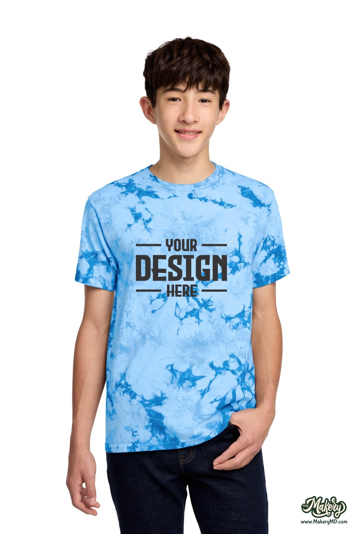 Port & Co Youth Crystal Tie-Dye Tee. PC145Y (Choose Your Design)
