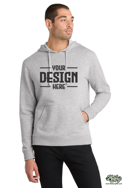 District Lightweight Fleece Hoodie. DM391 (Choose Your Design)