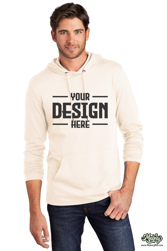 District Featherweight French Terry Hoodie. DT571 (Choose Your Design)