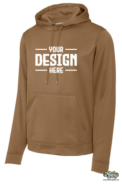 Sport-Tek Sport-Wick Fleece Hooded Pullover. F244 (Choose Your Design)