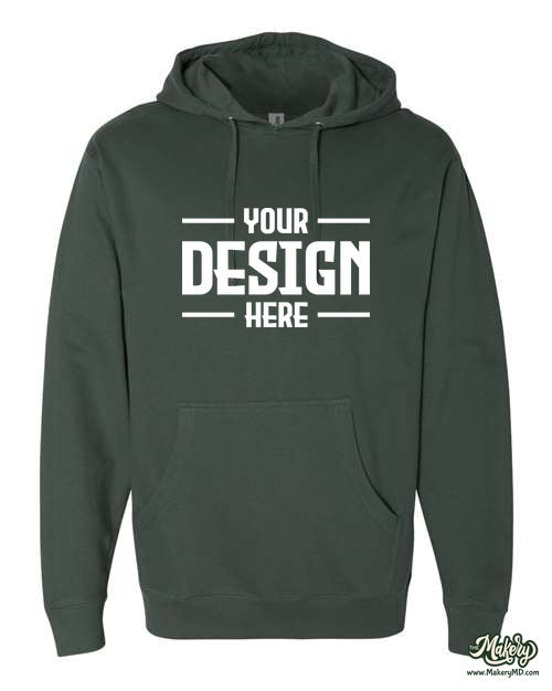 Unisex Midweight Hooded Sweatshirt. SS4500 (Choose Your Design)